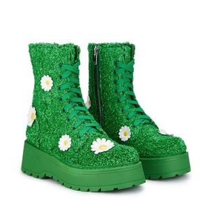 Dolls kill turf green boots